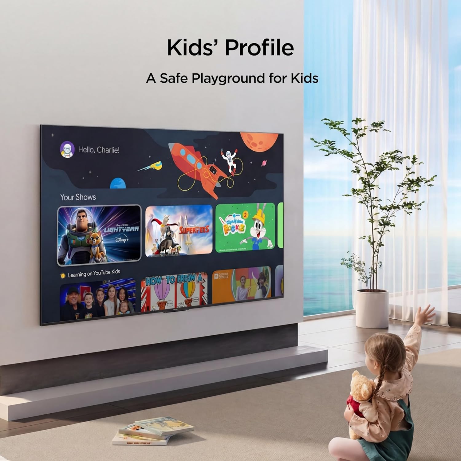 TCL 43V6D 43" Inch 4K UHD Smart Google AI TV Direct LED Android Television with HDR10 Display, Built-In WiFi, Bluetooth, Netflix, YouTube, Dolby Audio+FREE 6 ACCESSORIES