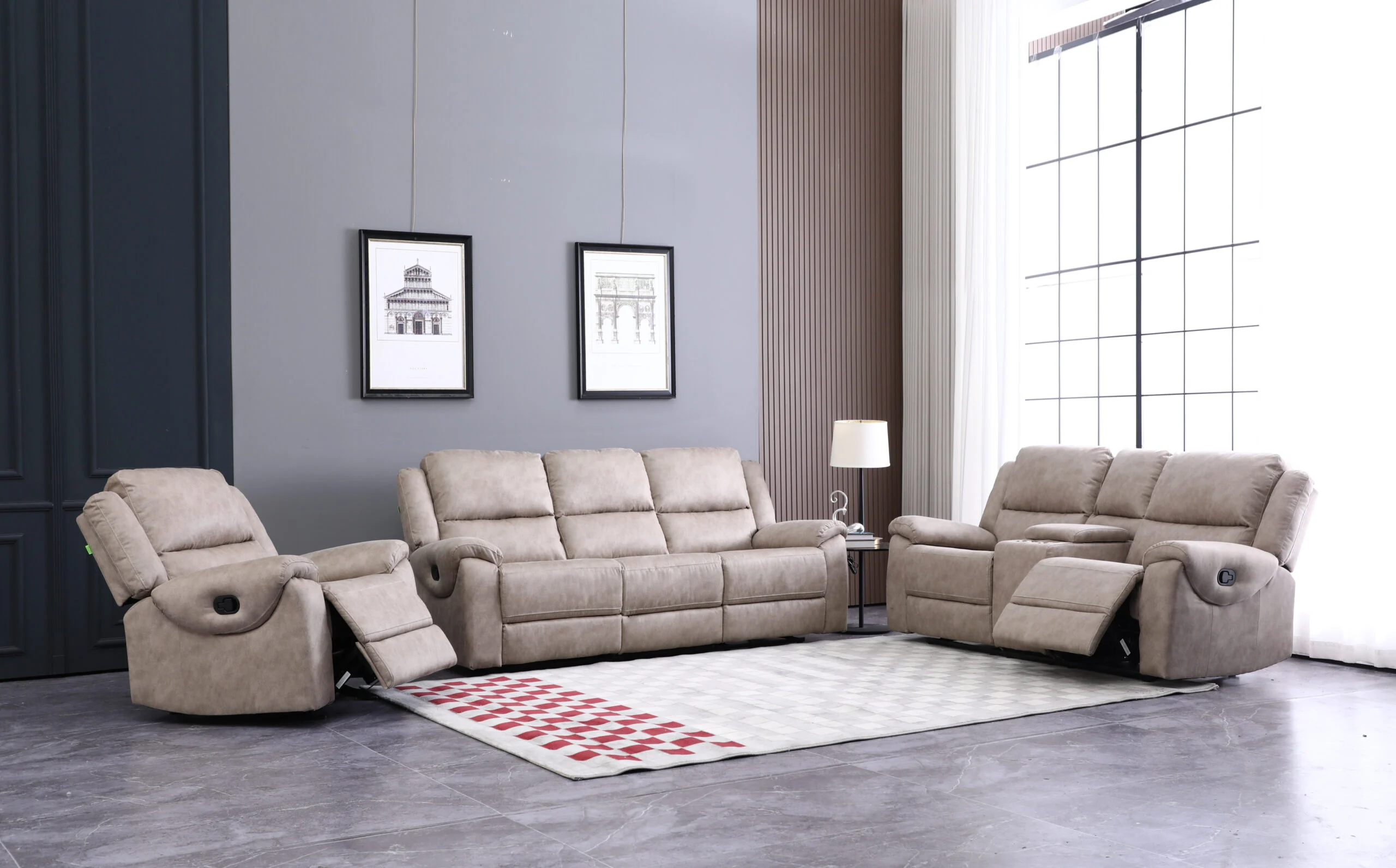 Docker 5 Seater Recliner Set (3+2)