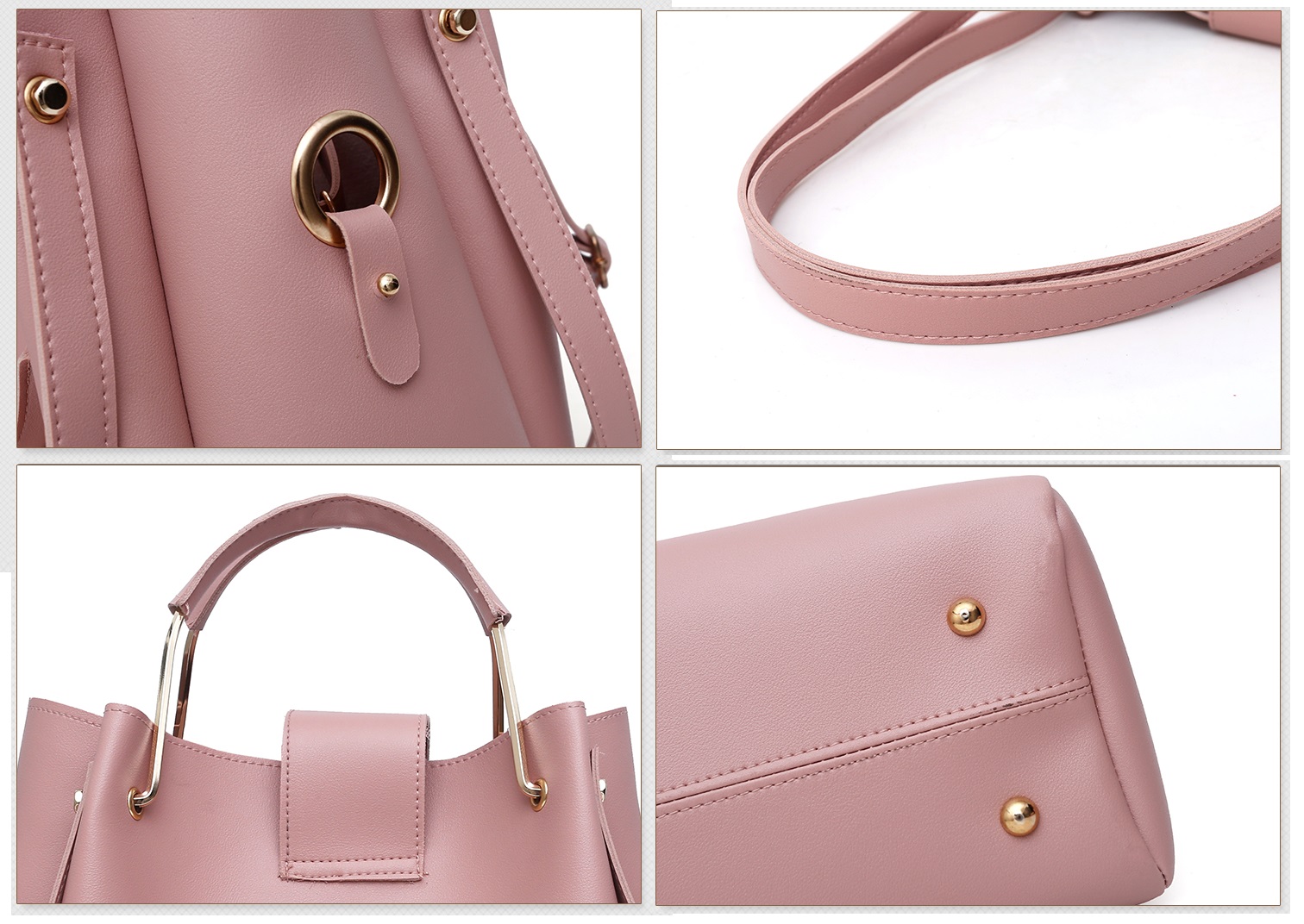 3pcs/Set Big Large Capacity Durable PU Leather Lady Handbags Sling Bags For Ladies Hand Bags Classic Fashion Women Handbags Luxury Genuine Bags Wife Girl Friend Chrismas New Year Valentine's Day Gift