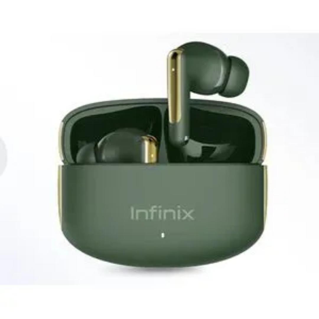 [NEW ARRIVAL] Infinix Buds Nc XE28 : Bluetooth Earbuds, Clear Calls & Sound with 4 Mics, ENC Noise Cancellation, Long Battery life 35 hours, Wireless, IPX4 Water resistant, 1 Year Warranty