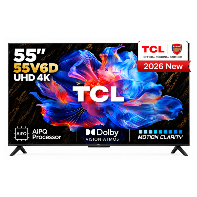 TCL 55 Inch 4K Google Smart TV 55V6D 2026 Model