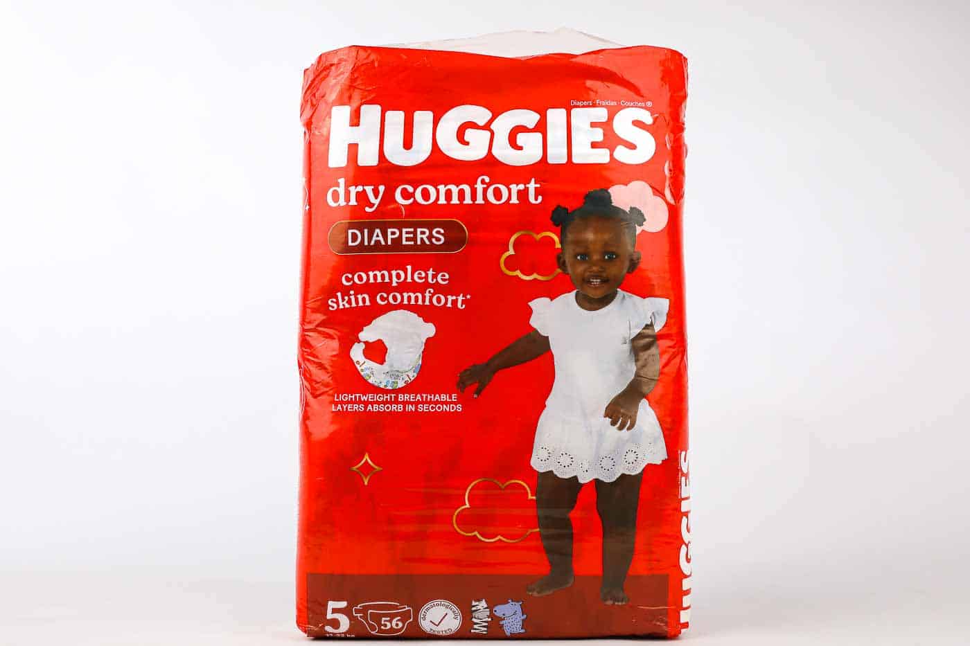 Huggies Dry Comfort Diapers – 11Kg – 25Kg | Size 5 | 52 Pieces