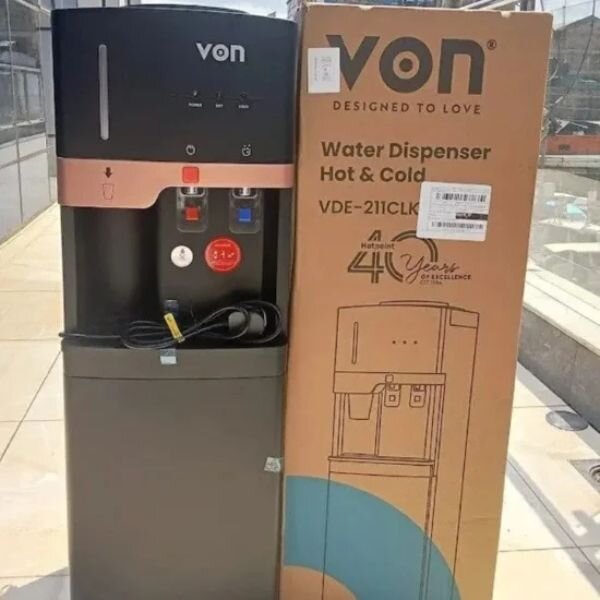 Von VDE-211CLK Electric Cooling Dispenser - Matte Black
