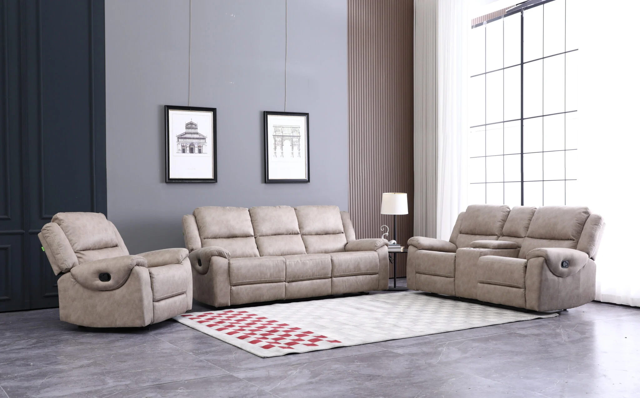 Docker 5 Seater Recliner Set (3+2)