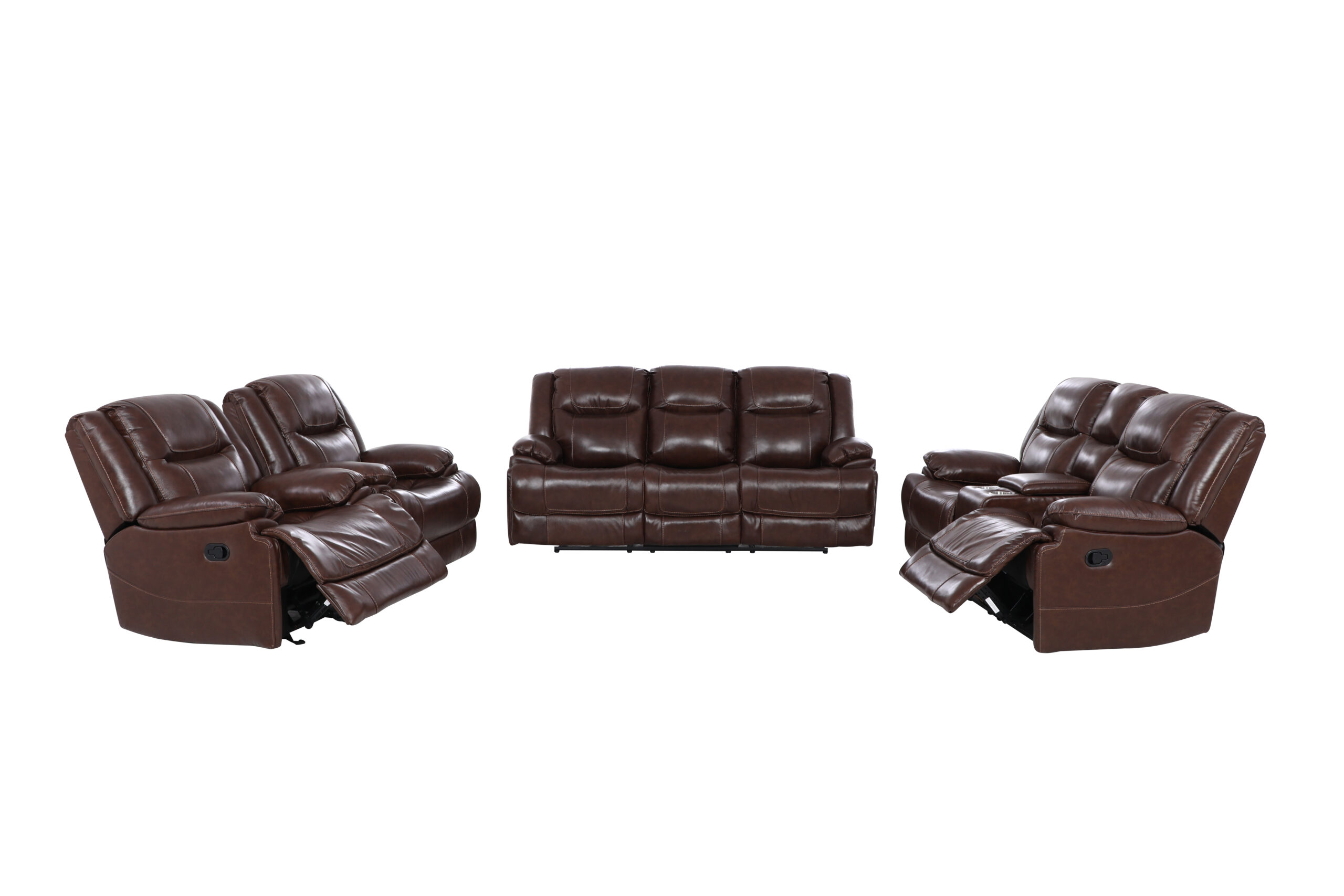 Calderwell Leather Recliner Set