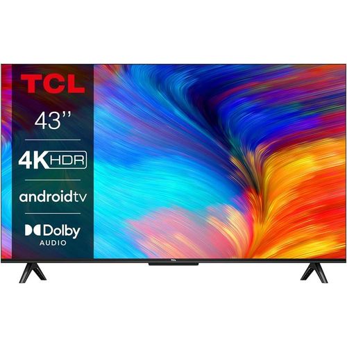 TCL 43" Inch Smart Android TV GOOGLE AI TV 4K Ultra HD TV 43V6D 2026 MODEL Direct LED TV HDR10 Bluetooth TV WIFI NETFLIXYOUTUBE APPSTORE DOLBY PRIME VIDEO ICAST TCL43 TCL TV+FREE TVGUARD+TILT BRACKET