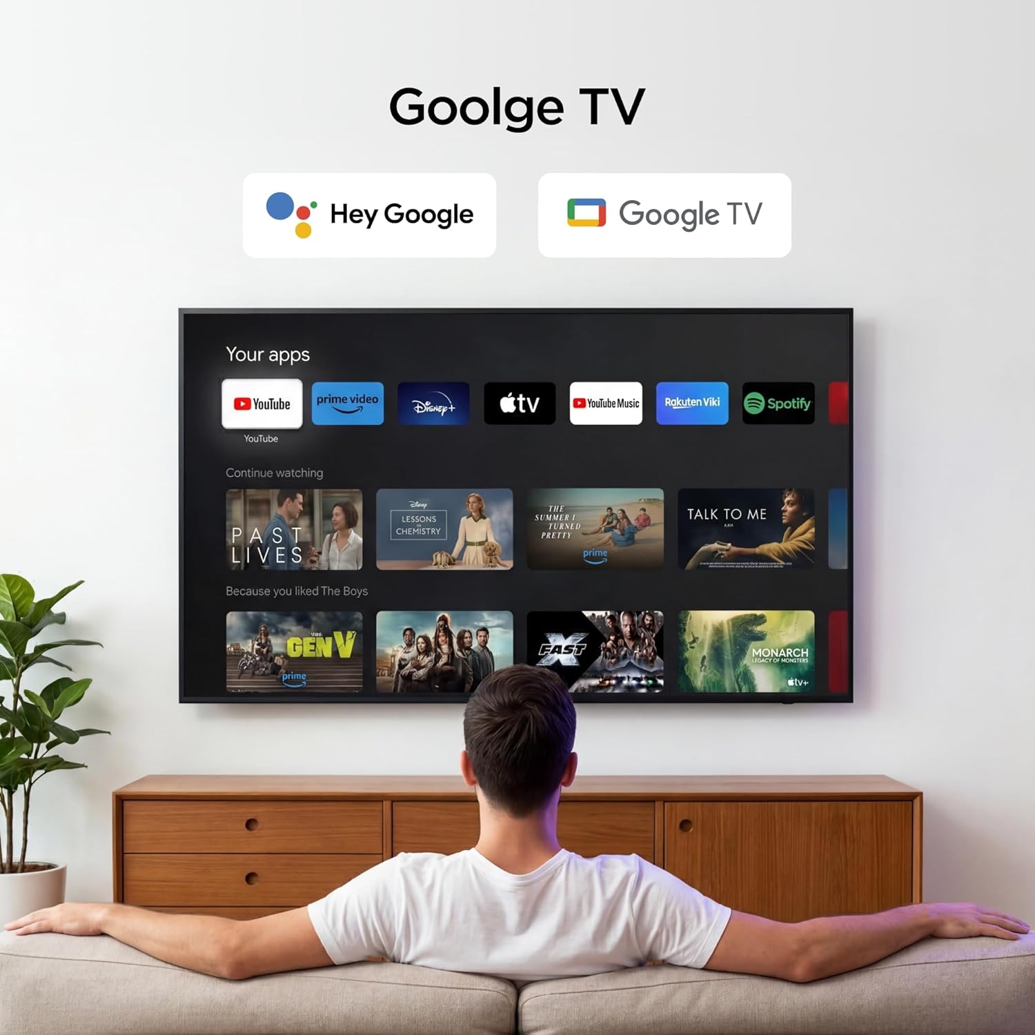 TCL 55V6D 2026 Model 55" Inch 4K UHD Smart Google TV  LED Display, Dolby Audio, WiFi, Bluetooth, Netflix, YouTube, Voice Control,1 Year Warranty