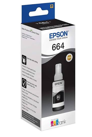 Epson T6641 EcoTank Black Ink Cartridge - Dukatech