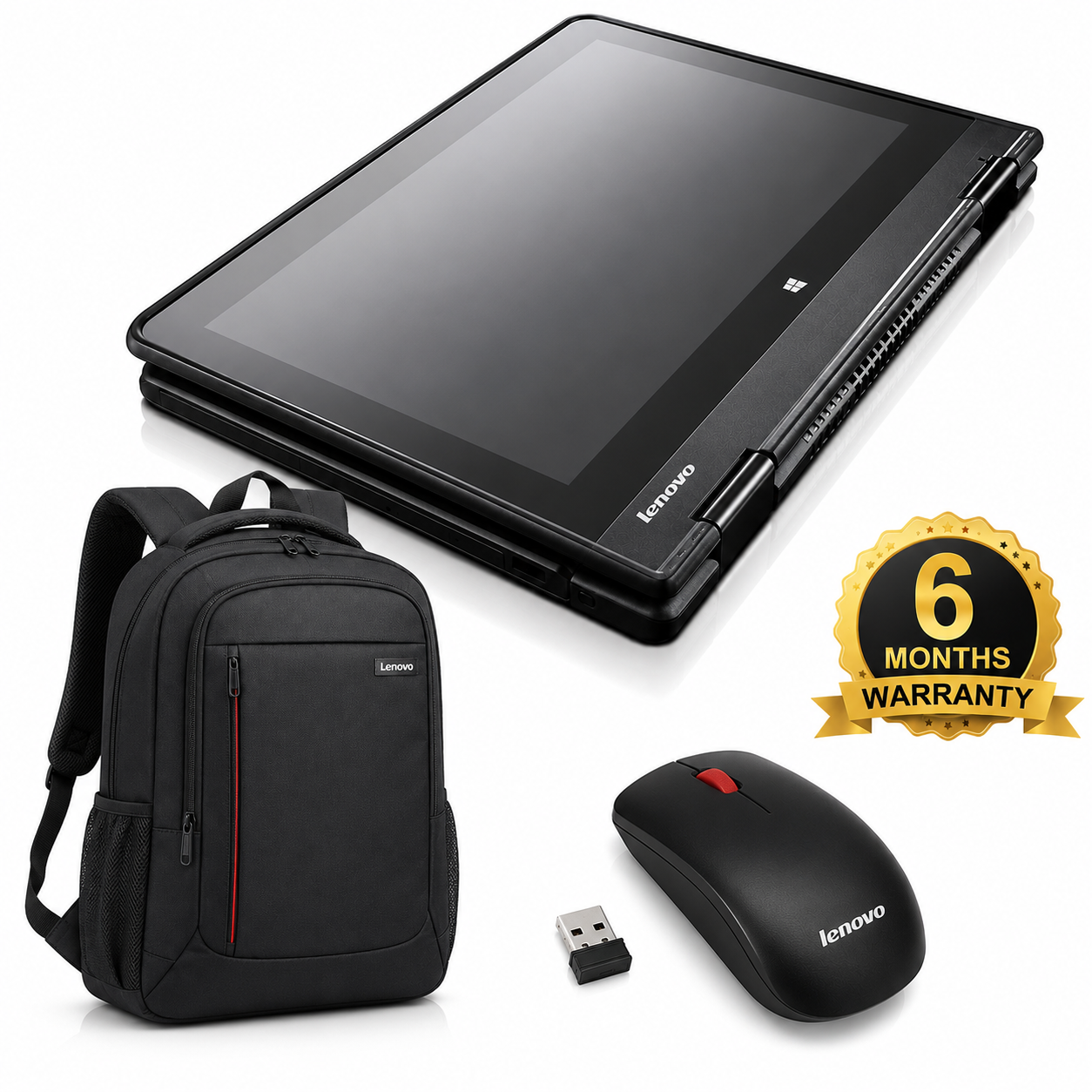 !!!🔥💥 (GET FREE LAPTOP BAG + FREE MOUSE) Lenovo Refurbished ThinkPad Yoga 11e X360 Intel Celeron 4GB RAM 128GB SSD 11.6" Webcam Bluetooth, HDMI WIFI With Windows 11 PRO Activated, Office 2021 Pro.