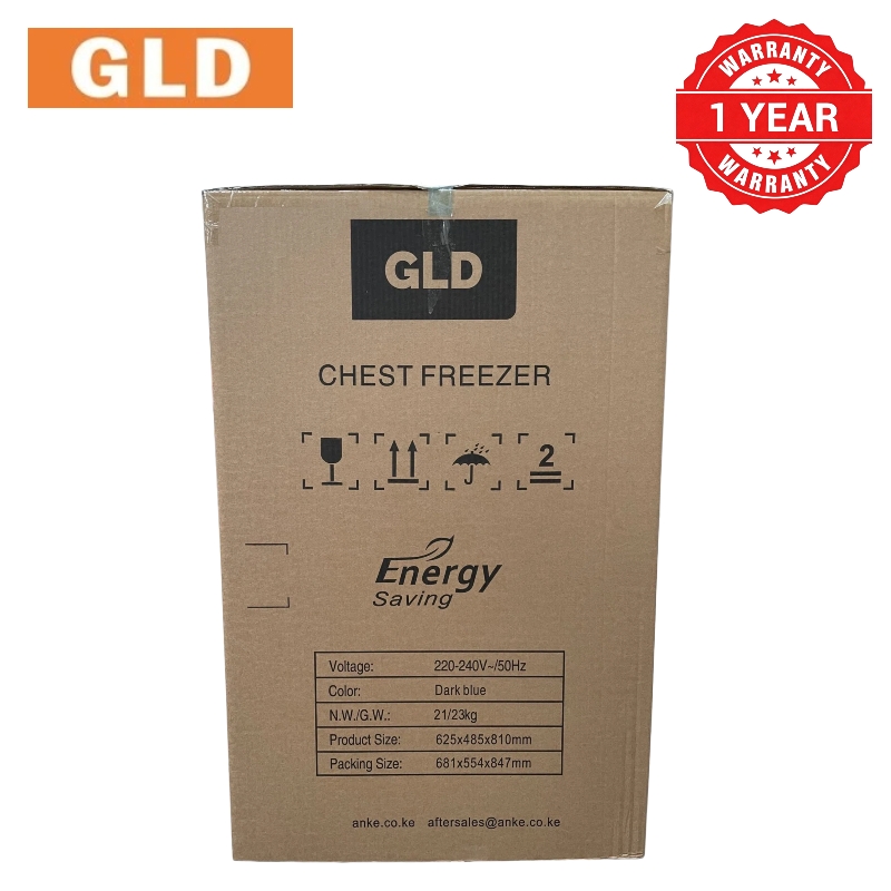GLD 119L Smart Chest Freezer | Built-In Voltage Stabilizer & Power Delay Protection | Touch Temperature Control | No Extra Fridge Guard Needed | Fast Cooling
