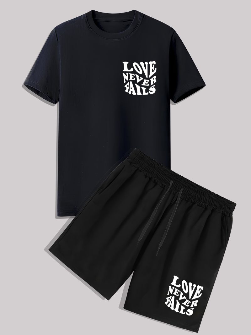 Man clothes  Men's clothing - Summer - Short-sleeved T-shirt - Printed - New style T-shirt+short  Short-sleeved men's T-shirt 1201