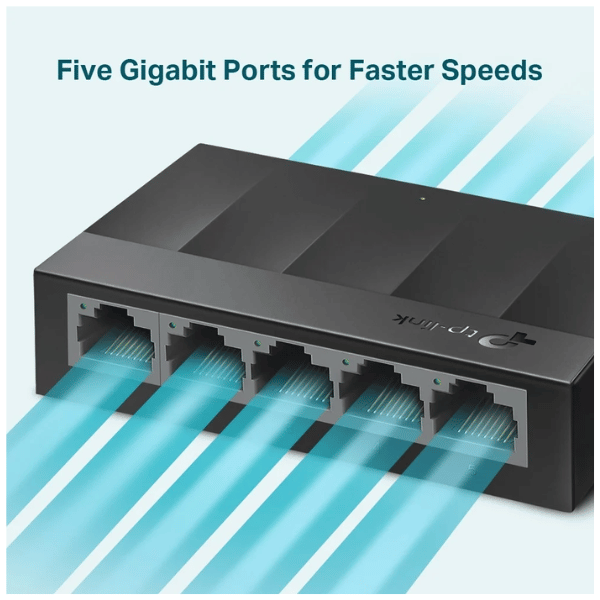 TP-Link LS1005G LiteWave 5-Port Gigabit Desktop Switch