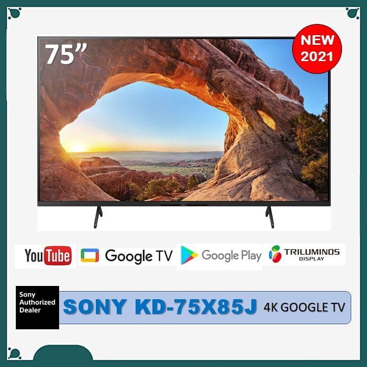 Sony 75" UHD Smart 4k Google Tv 2021 Model 75X85J