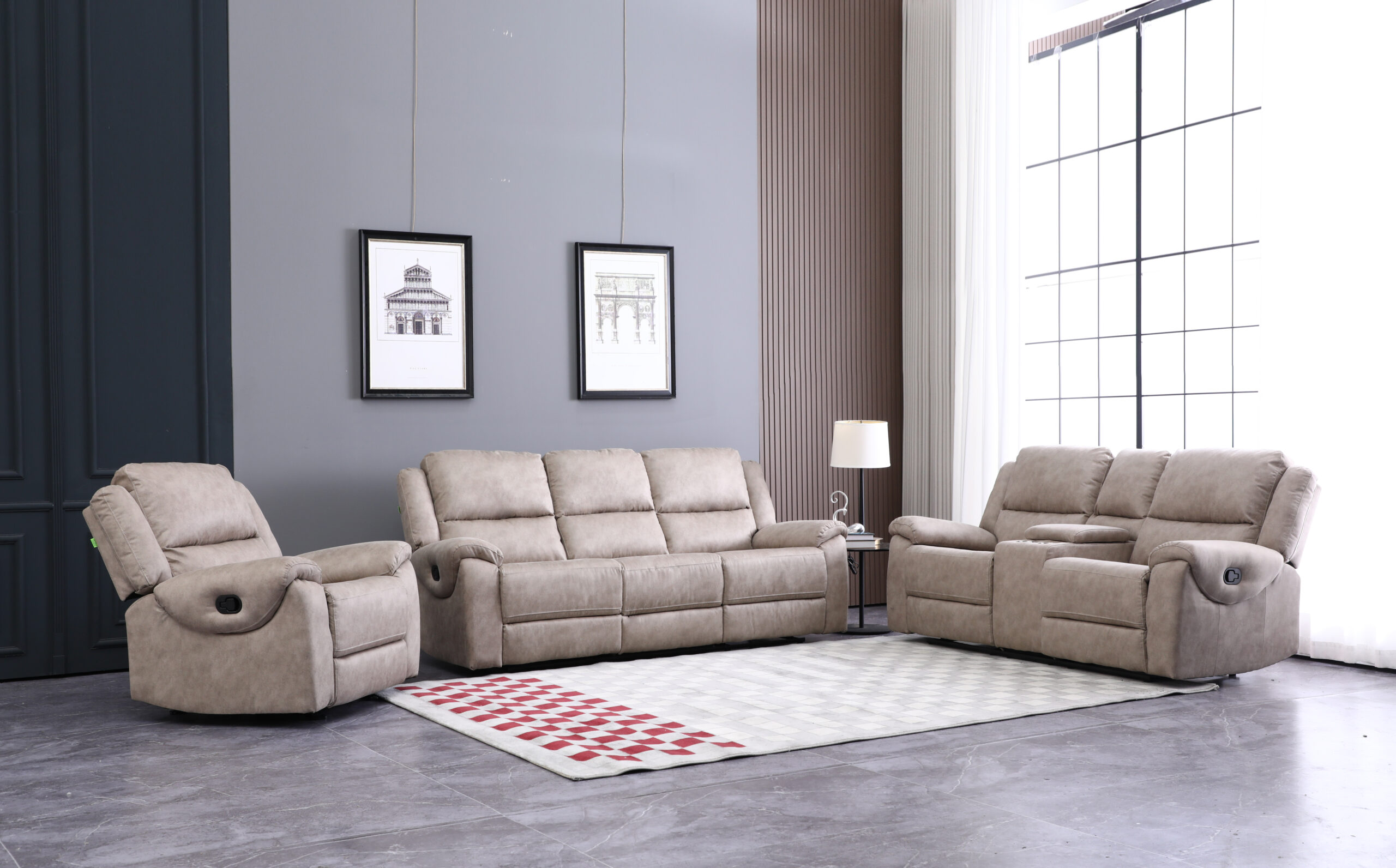 Docker 5 Seater Recliner Set (3+2)