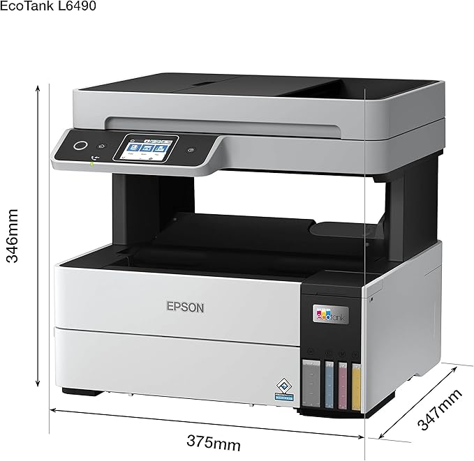 Epson EcoTank L6490 Wireless All-in-One Printer | Print, Scan, Copy &amp; Fax | Wi-Fi | Automatic Duplex - Techsavvy Solutions