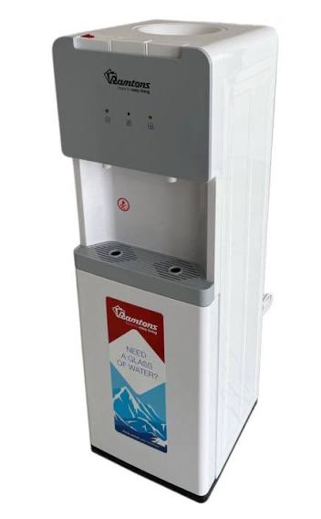 Ramtons RM/739 Water Dispenser Hot & Normal White/Grey | Top Loading Water Dispenser | 550W Stainless Steel Tank | Overheat Protection | Home & Office