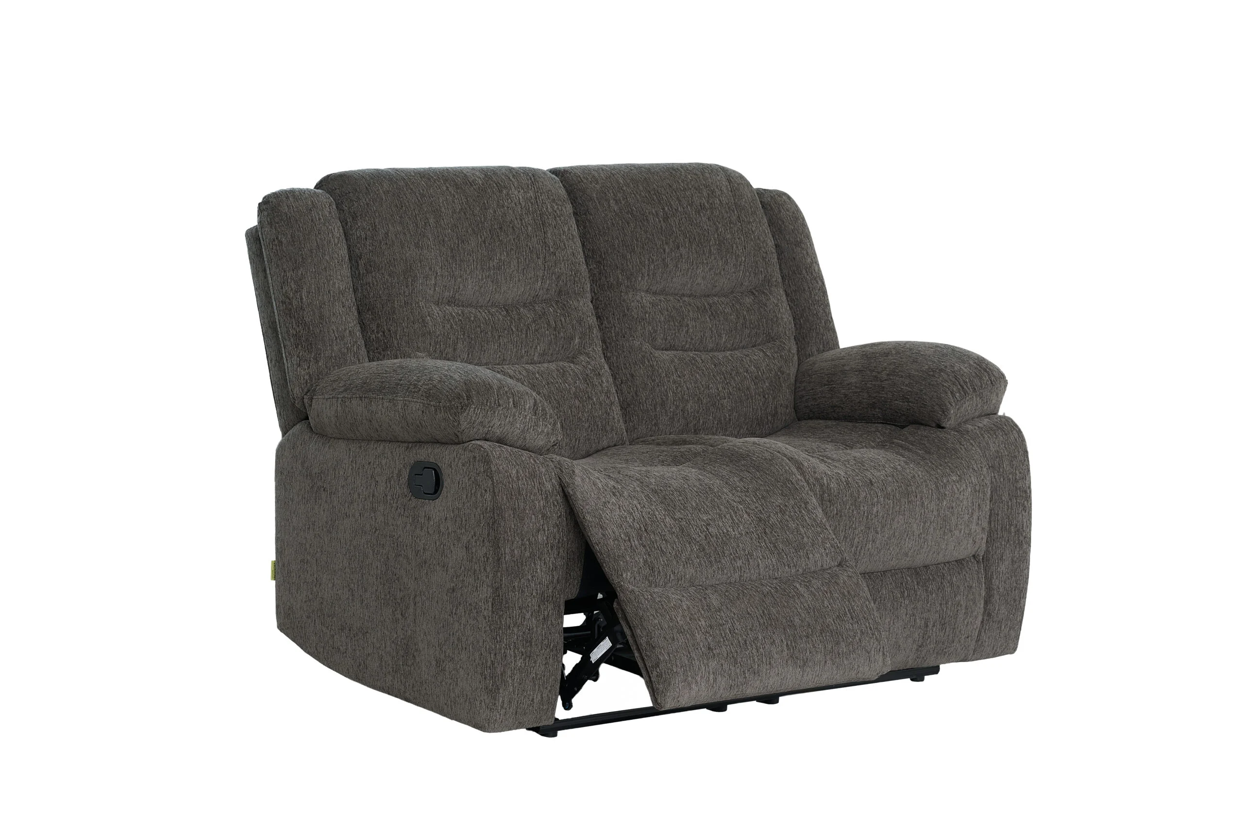 New Crescent 2-Seater Recliner – Dark Grey