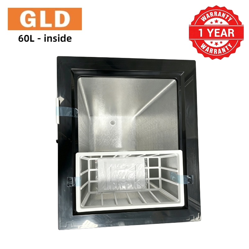 GLD 60L Chest Freezer Fast Cooling Energy Saving Food-grade Aluminum Liner Compact Space-saving Less Frost  Fresh Keeping for Home and Small Business Refrigerator