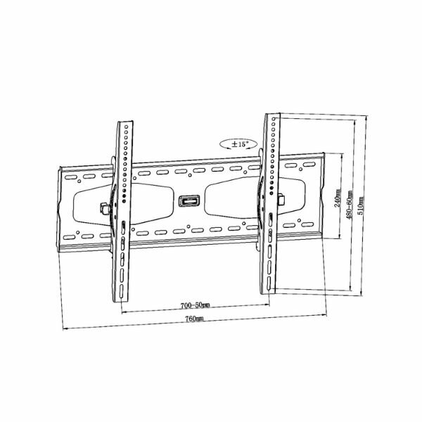 Skill Tech SH-63T Tilt Tv Wall Mount For 32 Inch-85 Inch