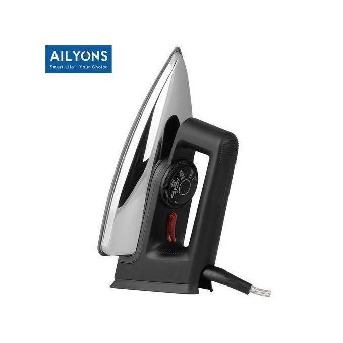 AILYONS 2-in-1 Home Appliance Bundle, 1000W Electric Dry Iron Box with Non-Stick Soleplate and Water Heating Kettle for Clothes Care and Kitchen Use