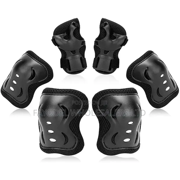 Adult Cycling Knee Elbow Pads Set – 6-Piece Protective Gear