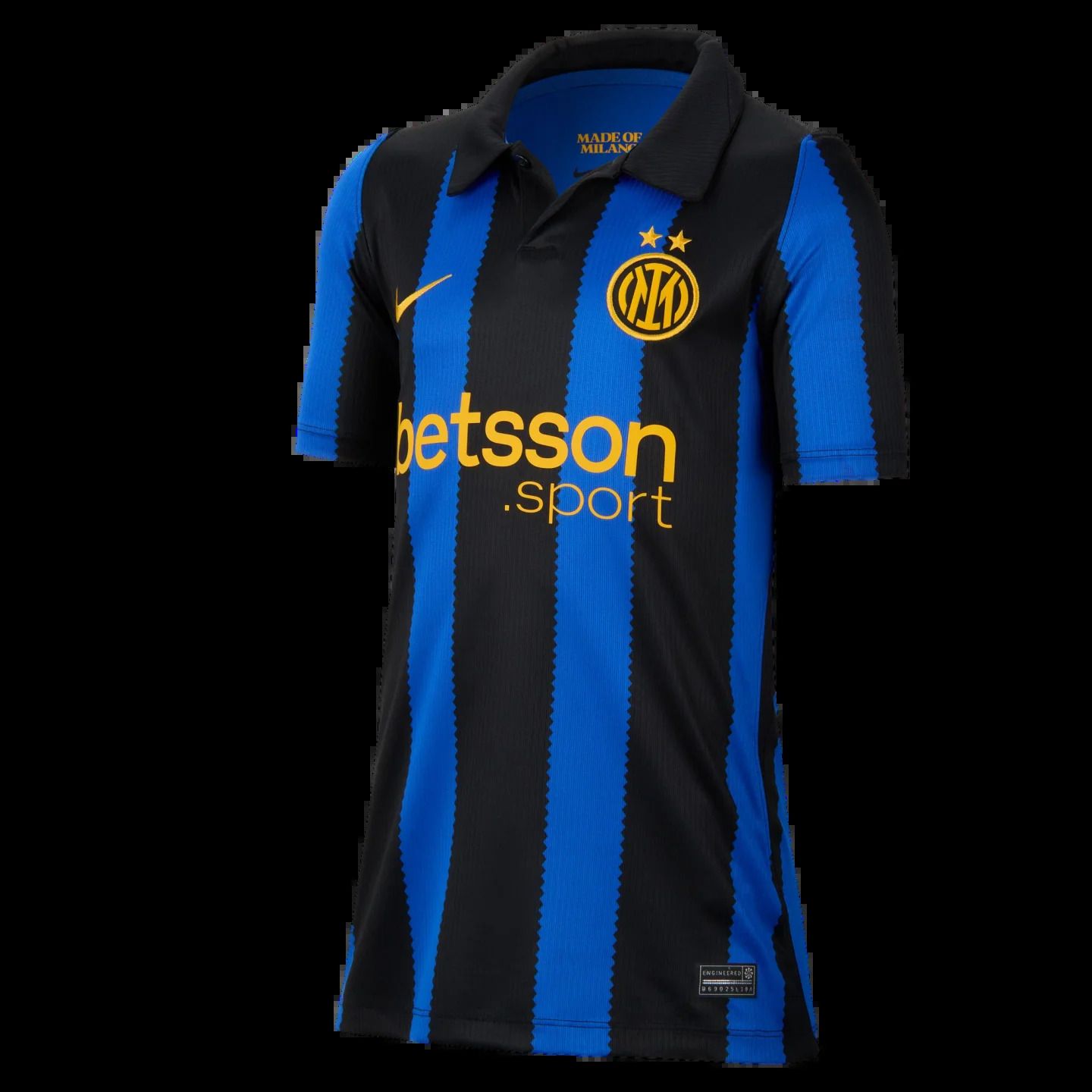💙🖤 NERAZZURRI CITY STYLE! Inter Milan FC 2026/27 Home Jersey – Stylish Black & Lyon Blue Striped Football Shirt with Gold Details & Classic Collar for Matchday & Fans ⚽🔥