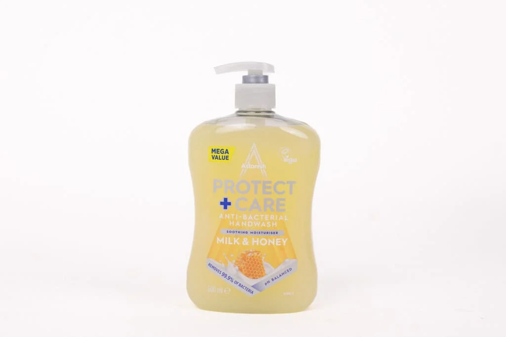Astonish Antibacterial Liquid Soap Milk & Honey – 600ml