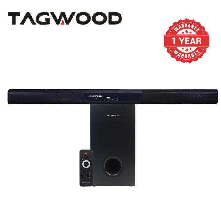 Tagwood 12000W 2.1CH Multimedia Bluetooth Woofer Speaker System Subwoofer LS-S5 Soundbar BT/USB/SD/FM AC/DC System Soundbar with Remote Control S5 Speaker bass Soundbar system Sound bar system
