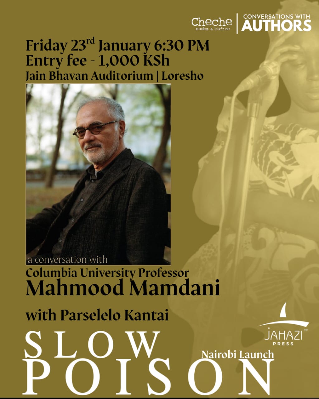 Conversation with Mahmood Mamdani – Friday 23rd January