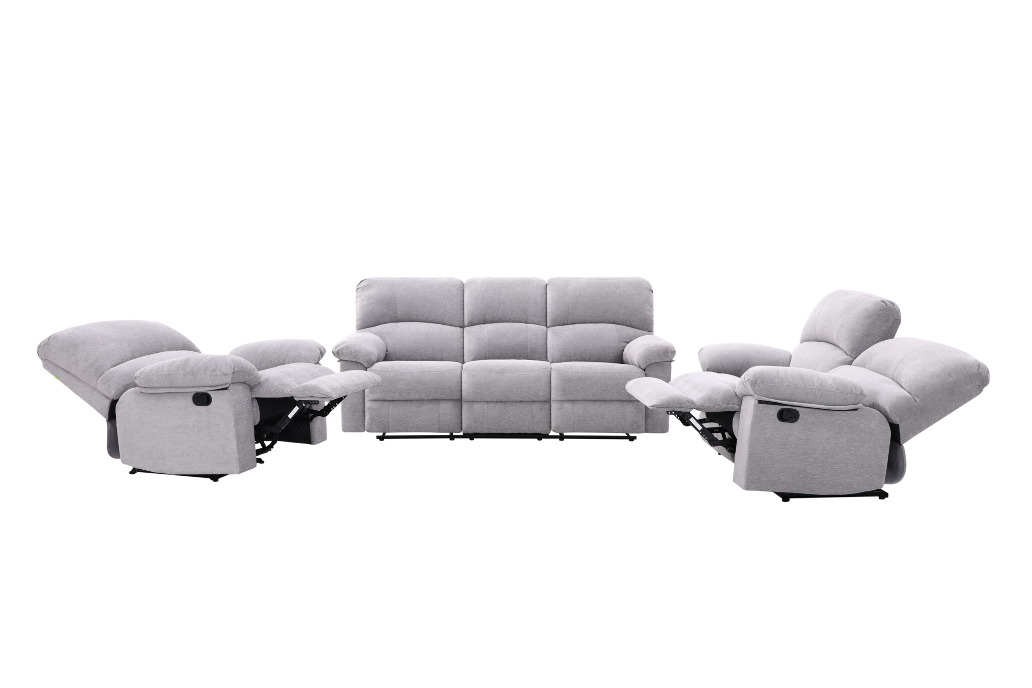 New Fabio 5 Seater Recliner – Light Grey