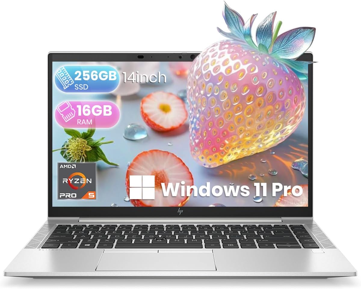 HP EliteBook 845 G8 Laptop | AMD Ryzen 5 PRO 5650U Processor, 16GB RAM, 256GB SSD | 14-inch FHD (1920x1080) Display | AMD Radeon Graphics | Windows 11 Pro | Silver - Techsavvy Solutions