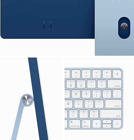 Apple iMac 24-inch All-in-One Desktop | Apple M3 Chip (8-Core CPU, 10-Core GPU), 8GB RAM, 256GB SSD | 4.5K Retina Display | Blue - Techsavvy Solutions