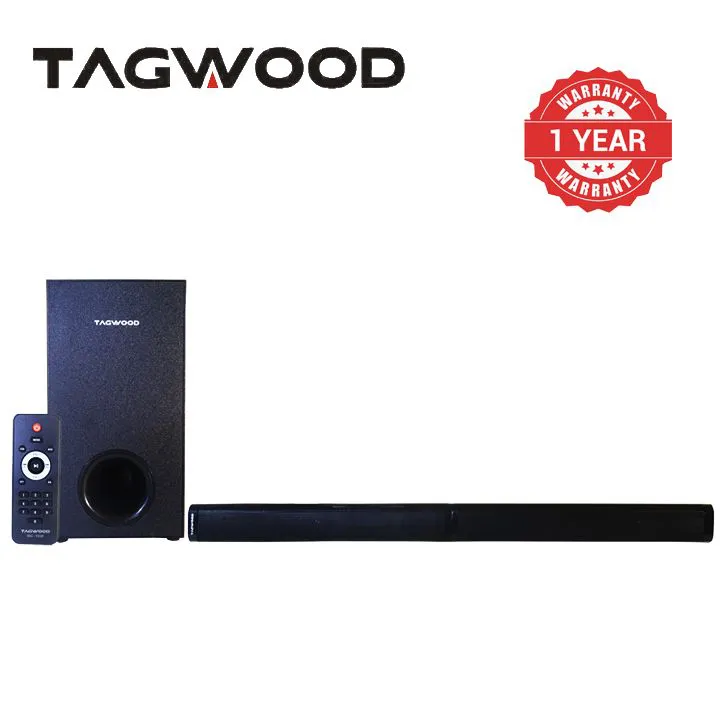 Tagwood 7500W 2.1CH Multimedia Bluetooth Woofer Speaker System Subwoofer Soundbar BT/USB/SD/FM Subwoofer Home Audilo System Soundbar with Remote Control S1 Speaker bass