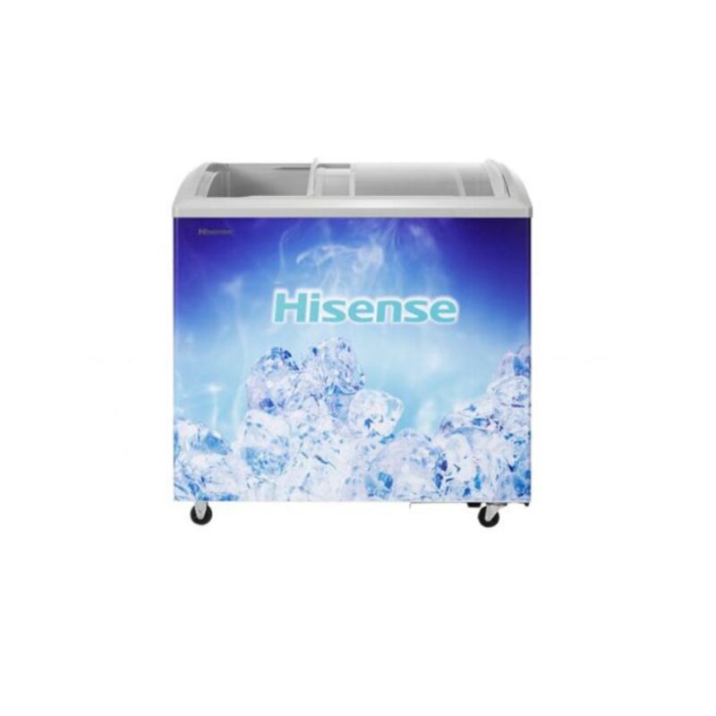 Hisense 213L FC29DD4SB Showcase Ice Cream Freezer Glass Door