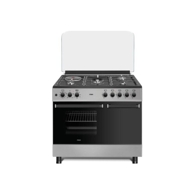 MIKA 90cm x 60cm Standing Cooker Mirror Black Hob