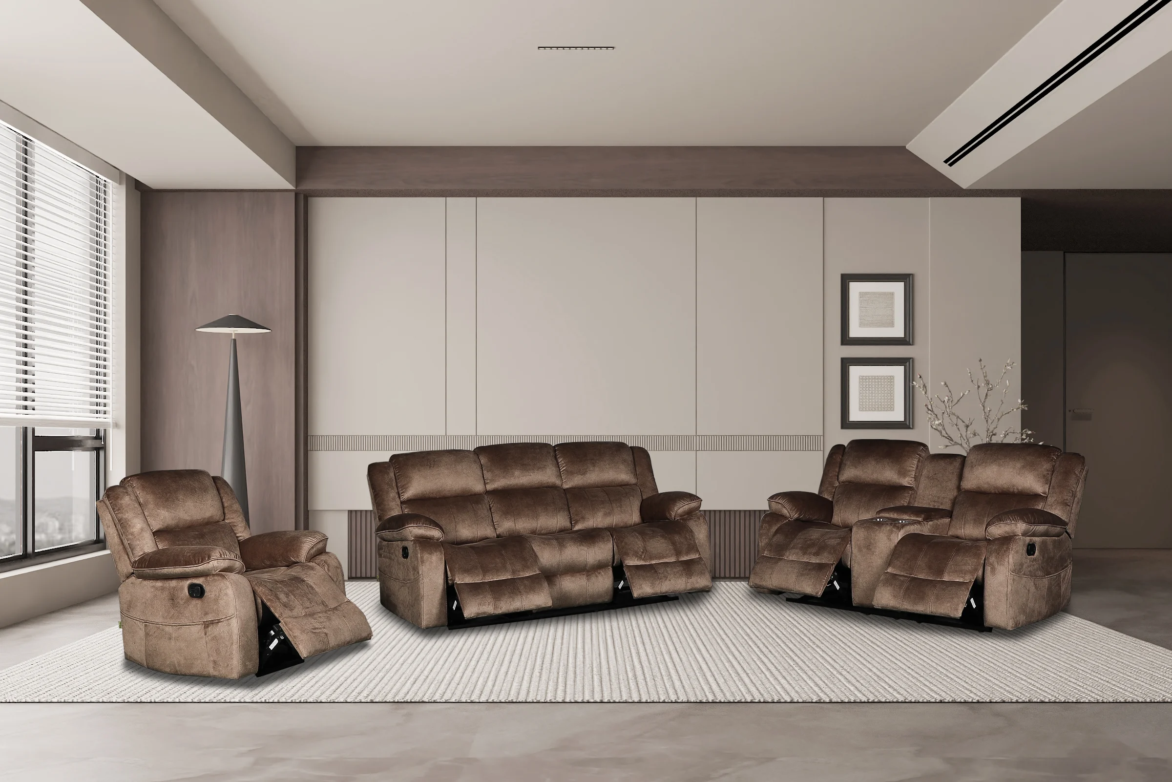 Luna 6 Seater Recliner