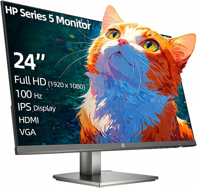 Brand new HP 24 Inches LED Monitor | Full HD IPS Display | 100Hz Refresh Rate | Ultra-Slim Design | Price in Kenya - Techsavvy Solutions
