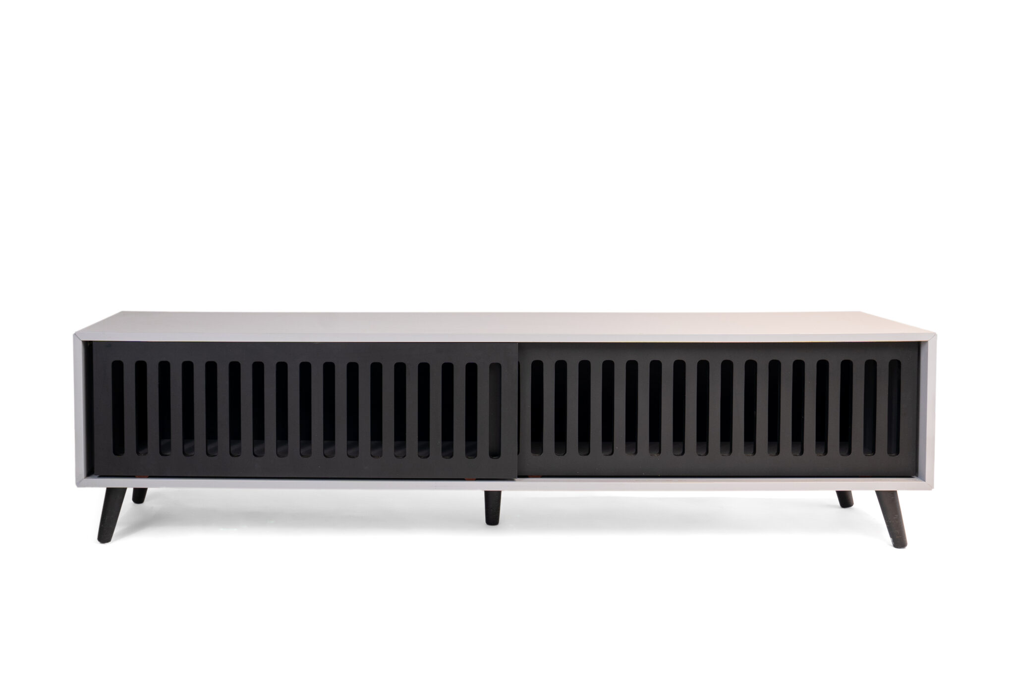 Poa Tv Stand – Grey & Black
