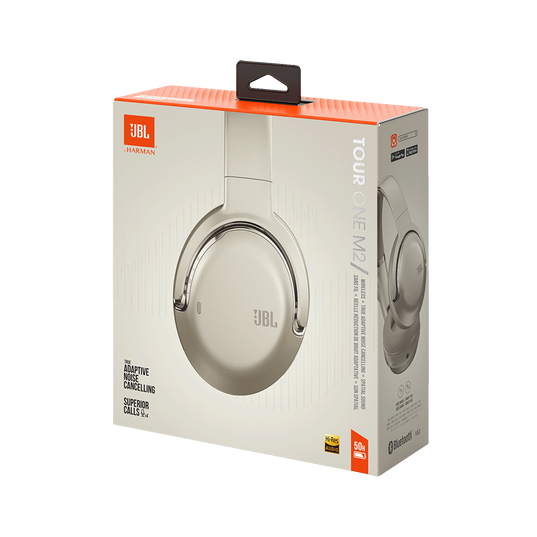 JBL Tour One M2 Wireless Over-Ear Headphones with True Adaptive ANC 50H Battery and JBL Pro Sound