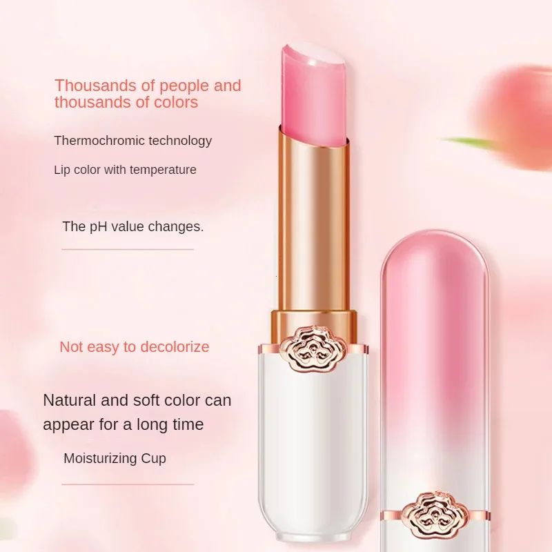 Women Lip Balm Crystal Temperature Change Lipstick Girl Moisturizing LongLasting Lip Gloss Makeup Lip Care Repair Cosmetic Change Beauty Makeup Beauty