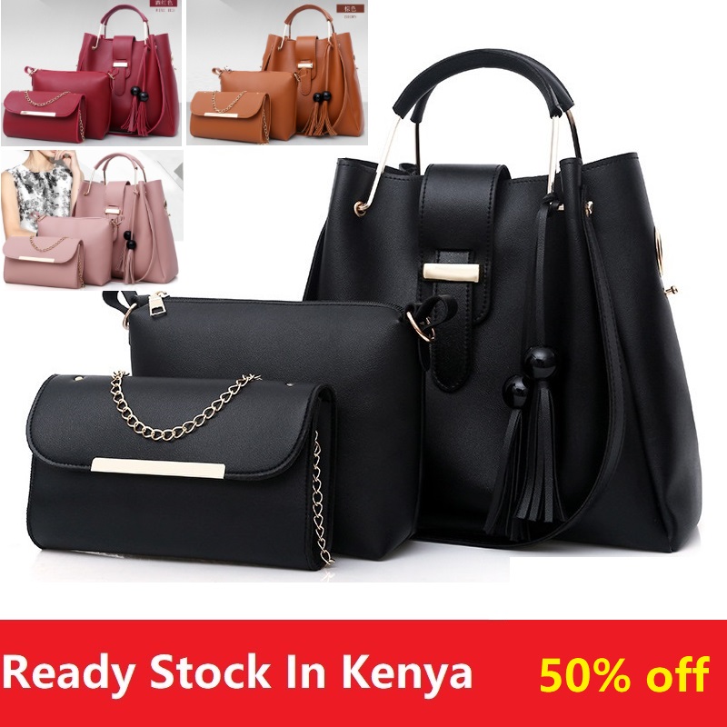 3pcs/Set Big Large Capacity Durable PU Leather Lady Handbags Sling Bags For Ladies Hand Bags Classic Fashion Women Handbags Luxury Genuine Bags Wife Girl Friend Chrismas New Year Valentine's Day Gift
