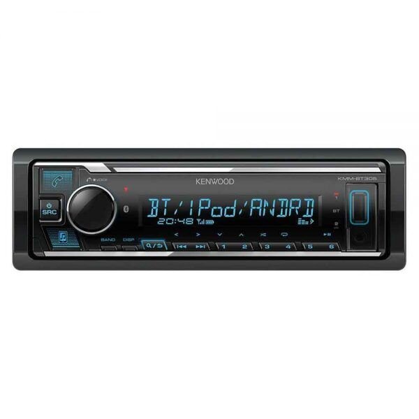 Kenwood KMM-BT408 - 1-DIN Car Stereo, Bluetooth, USB