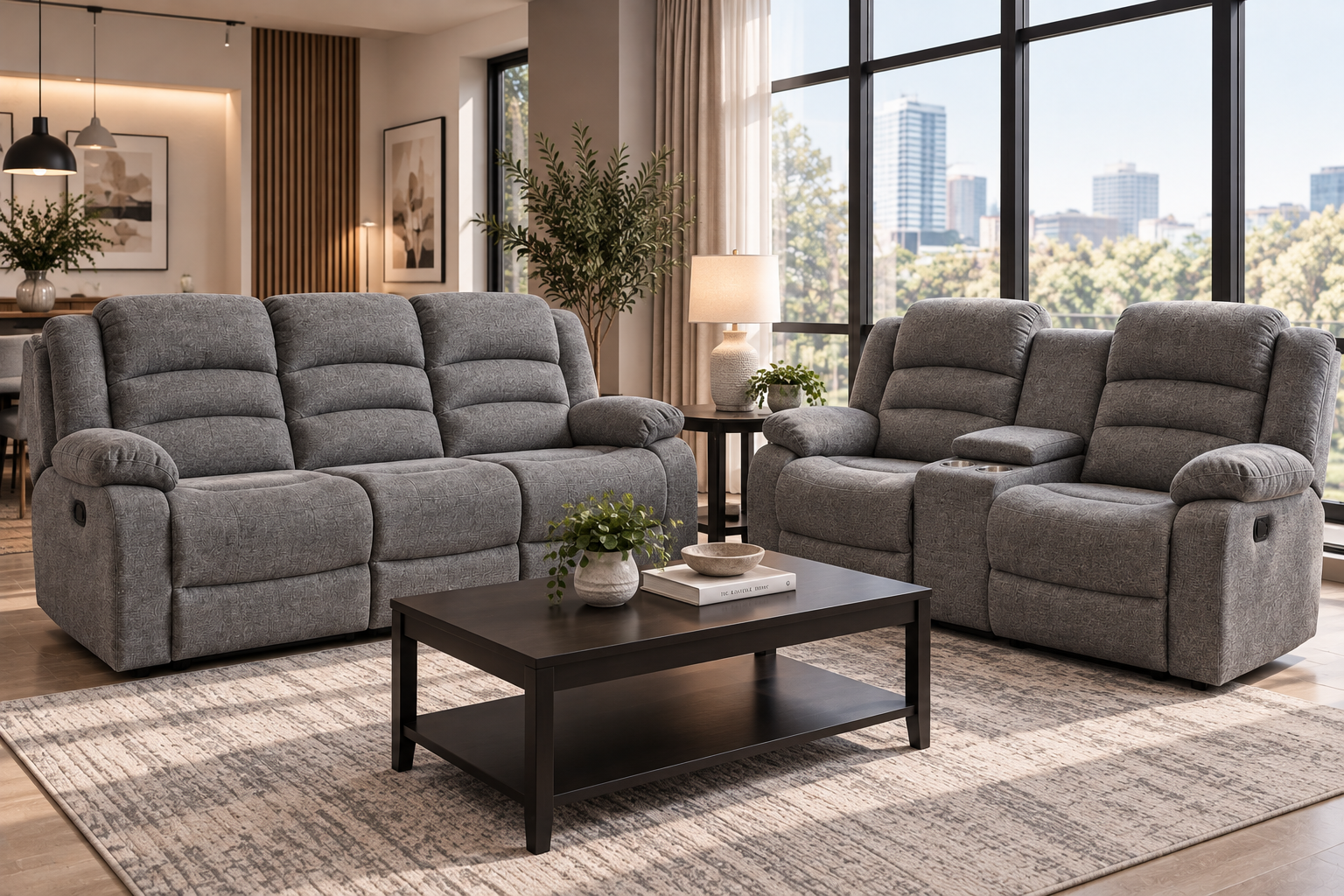 New Selino 5 Seater Recliner