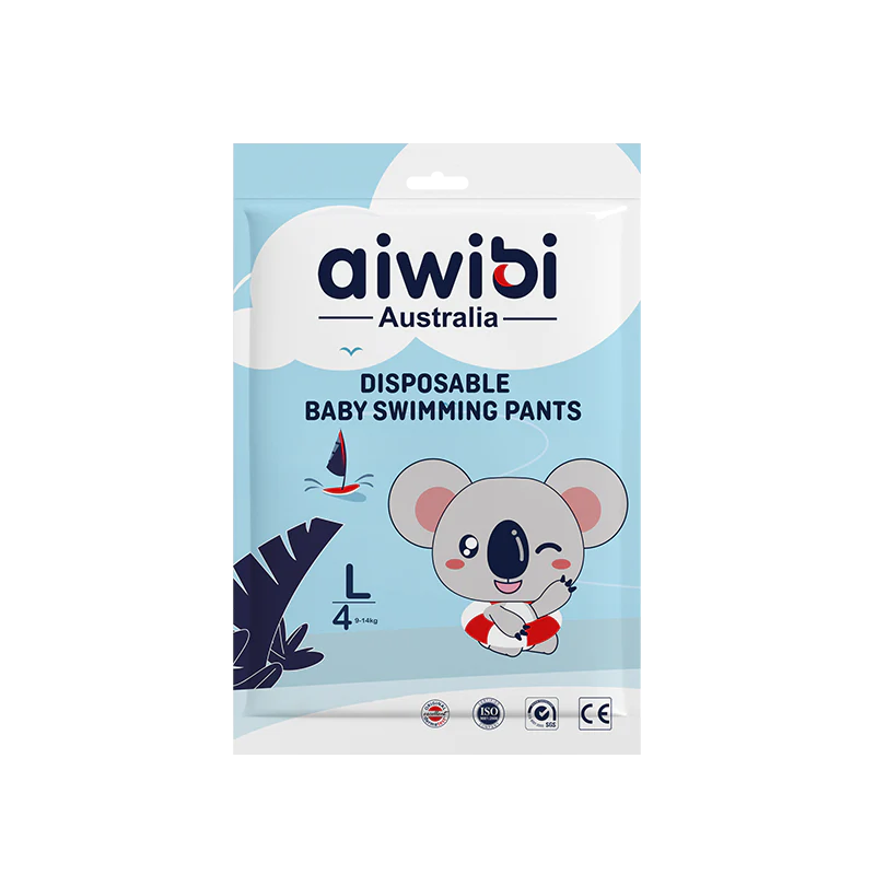 Aiwibi Disposable Baby Swim Diapers | Baby Swim Pants & Swim Nappies | Soft Comfortable Fit | Leak Protection | 2 PC Pack