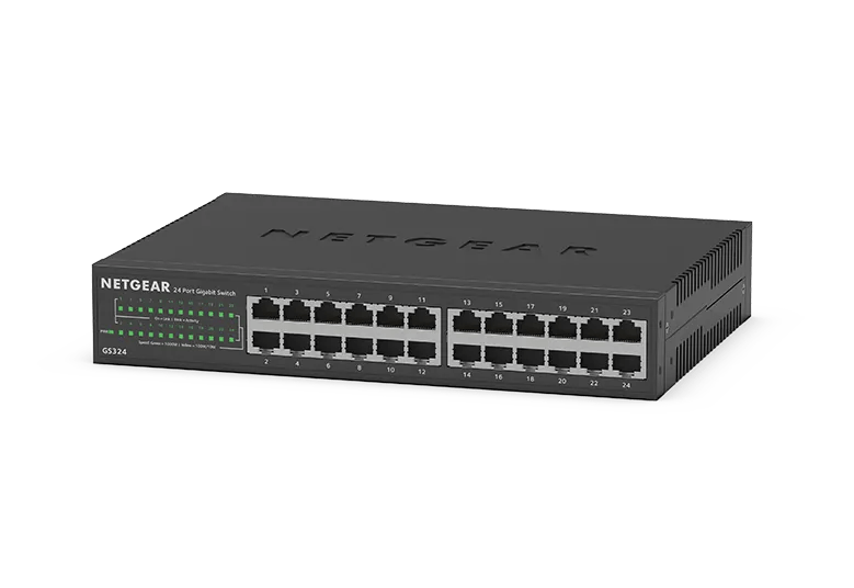 NETGEAR GS324-200EUS 24-Port Gigabit Ethernet Unmanaged Network Switch