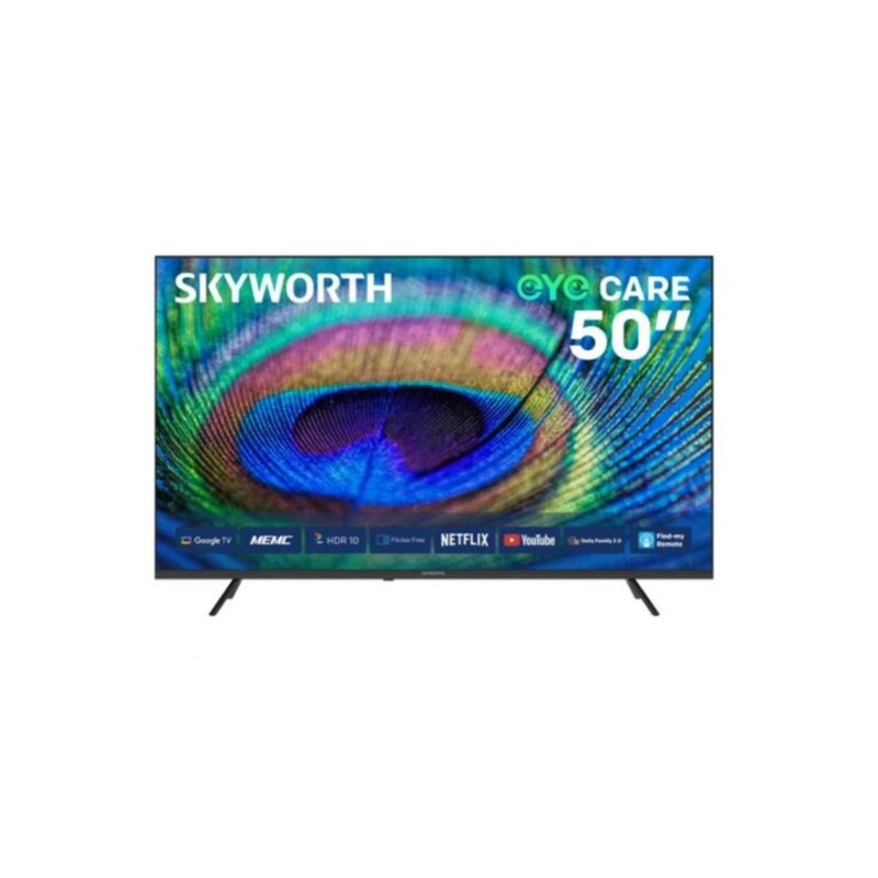 Skyworth 50 Inch 4K LED Smart Google TV – HDR, Dolby Audio