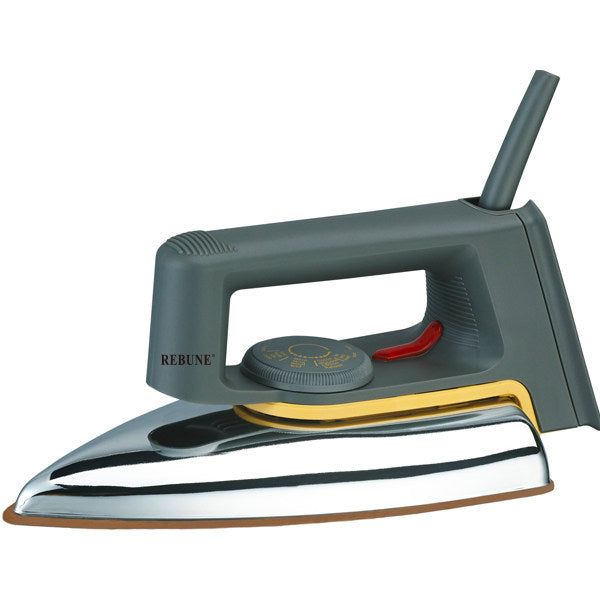 RE 3-058 Rebune dry iron with non stick sole plate grey in color 1200W With 2 years warranty