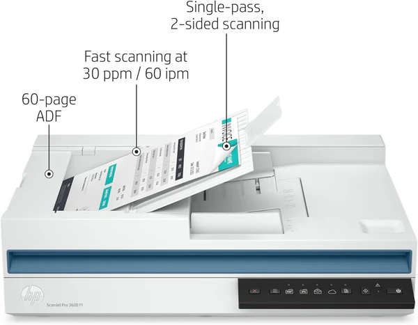 HP ScanJet Pro 3600 f1 (20G06A) A4 Color Document Scanner