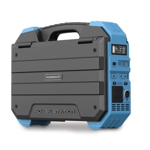 Powerology 600W Portable Power Generator Integrated Solar Panel