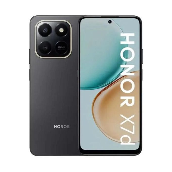 HONOR X7d 6.77'' 8GB RAM + 256GB 4G 120Hz Display, 108MP AI Camera, 6500mAh Battery, 35W SuperCharge, Dual SIM – Velvet Black
